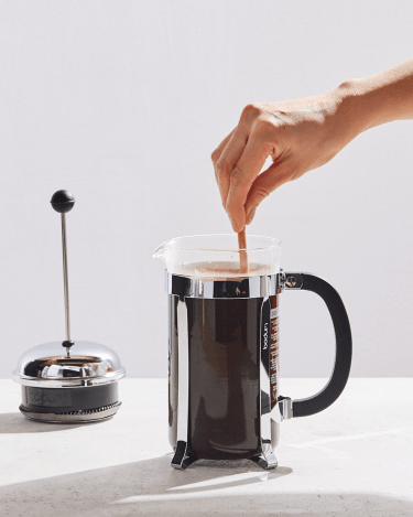 na obrazku je fermaze french press